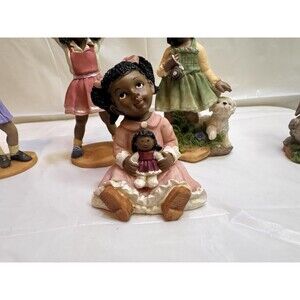 5 Rare Vintage All Gods Children African American Figures Martha Holcomb Root